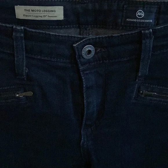 AG Jeans Moto Leggings Dark Wash Size 27 - Picture 10 of 10